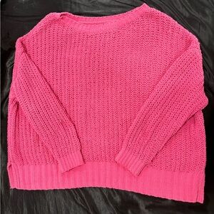 pink sweater